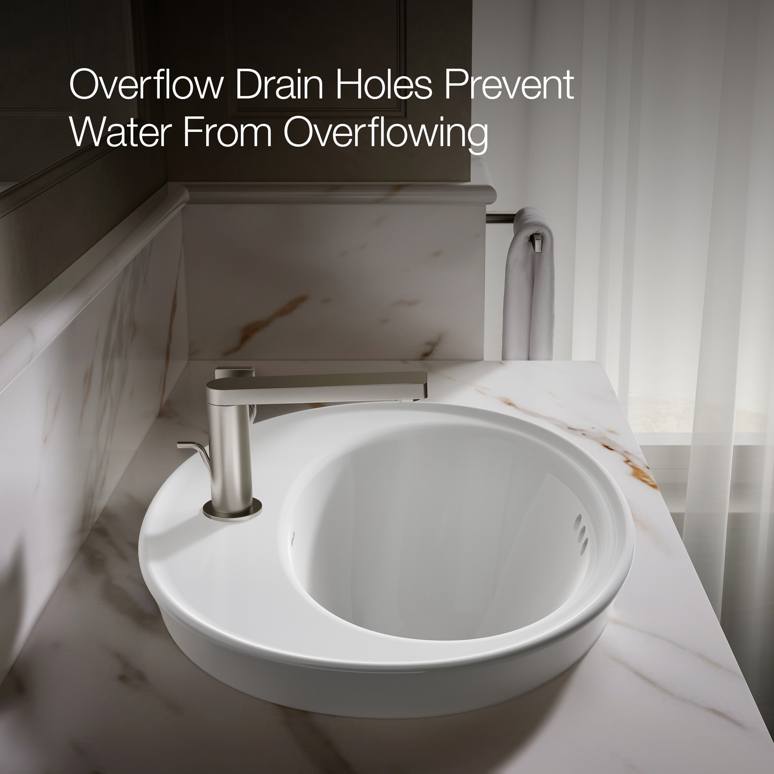 Kohler Lavabo Serif Tezgah Üstü Tek Delikli