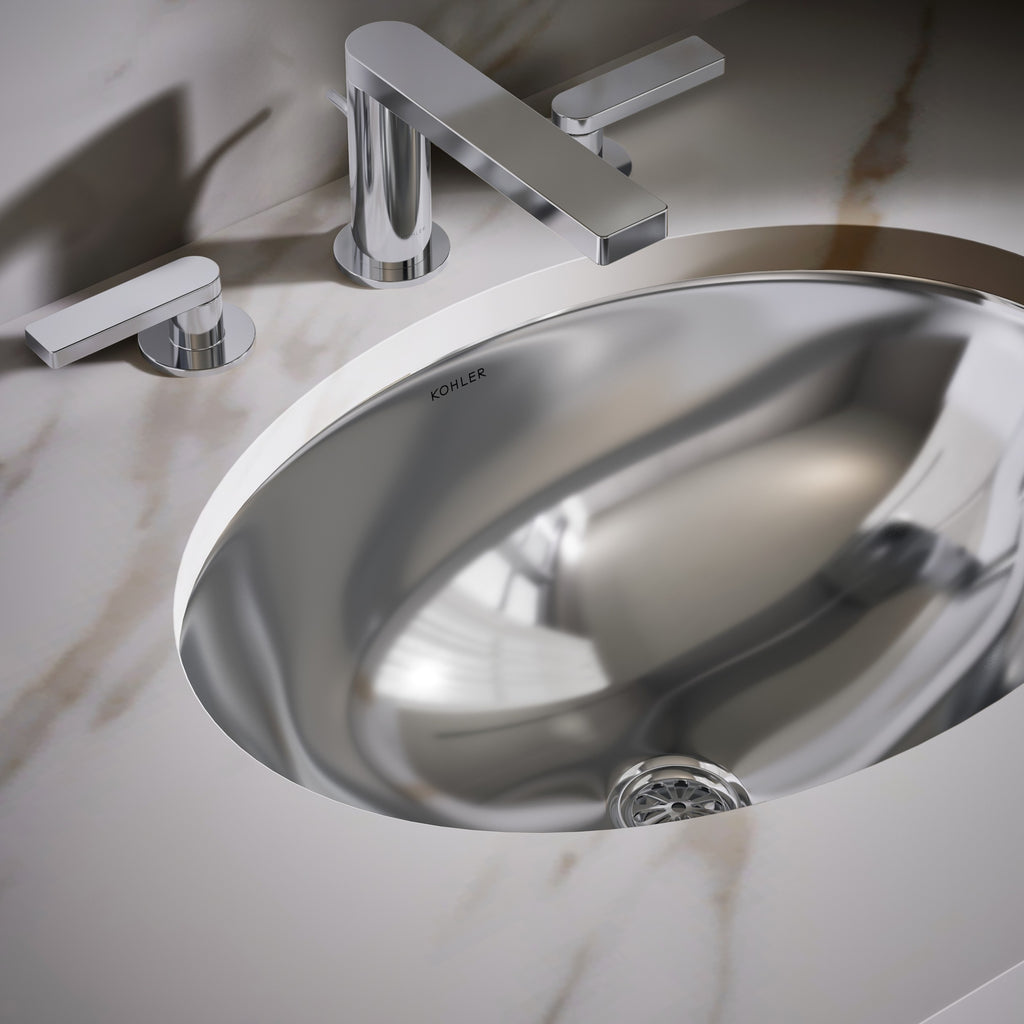 Kohler Lavabo Rhythm Paslanmaz Çelik Tezgah Üstü