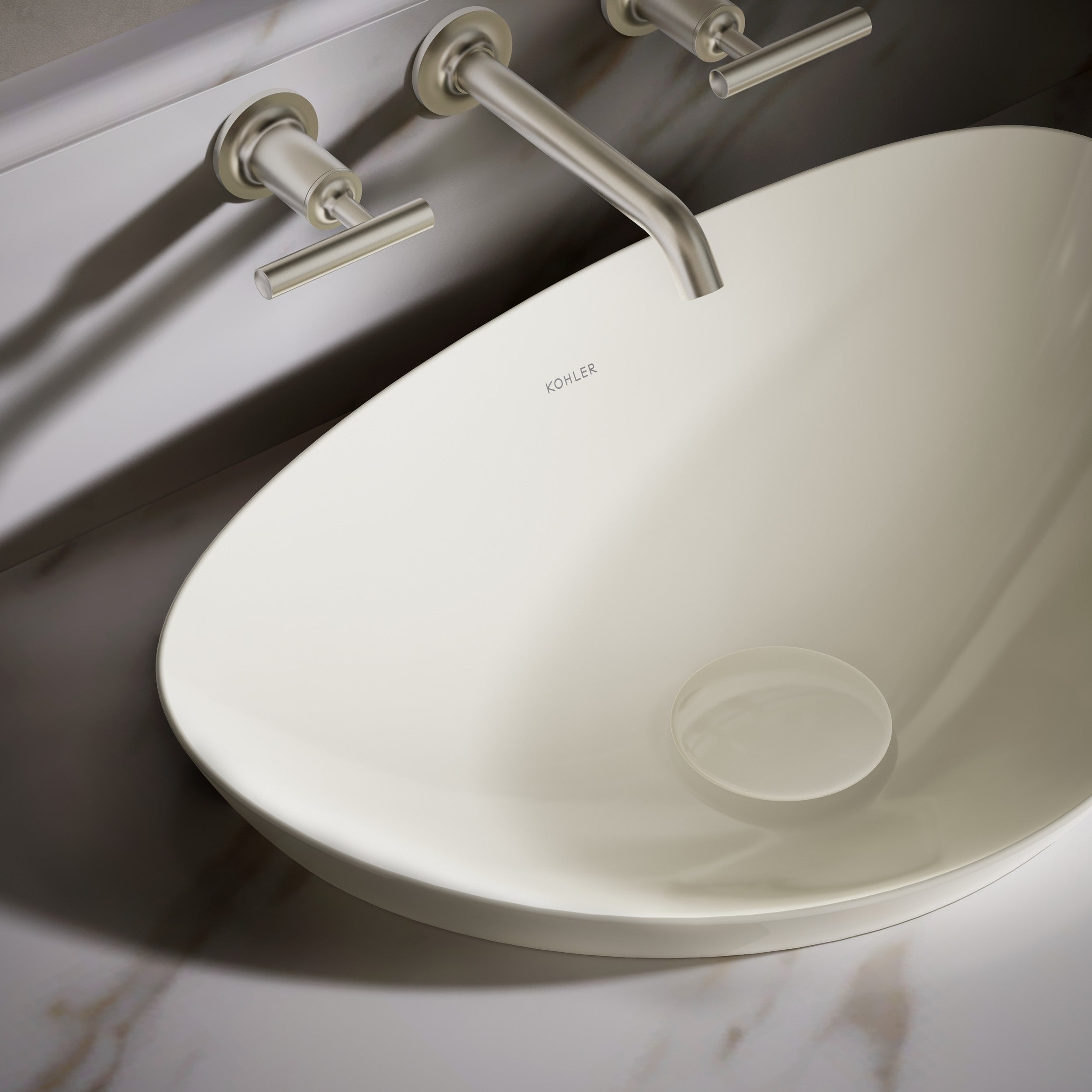 Kohler Lavabo Asimetrik Çanak Veil Bisküvi