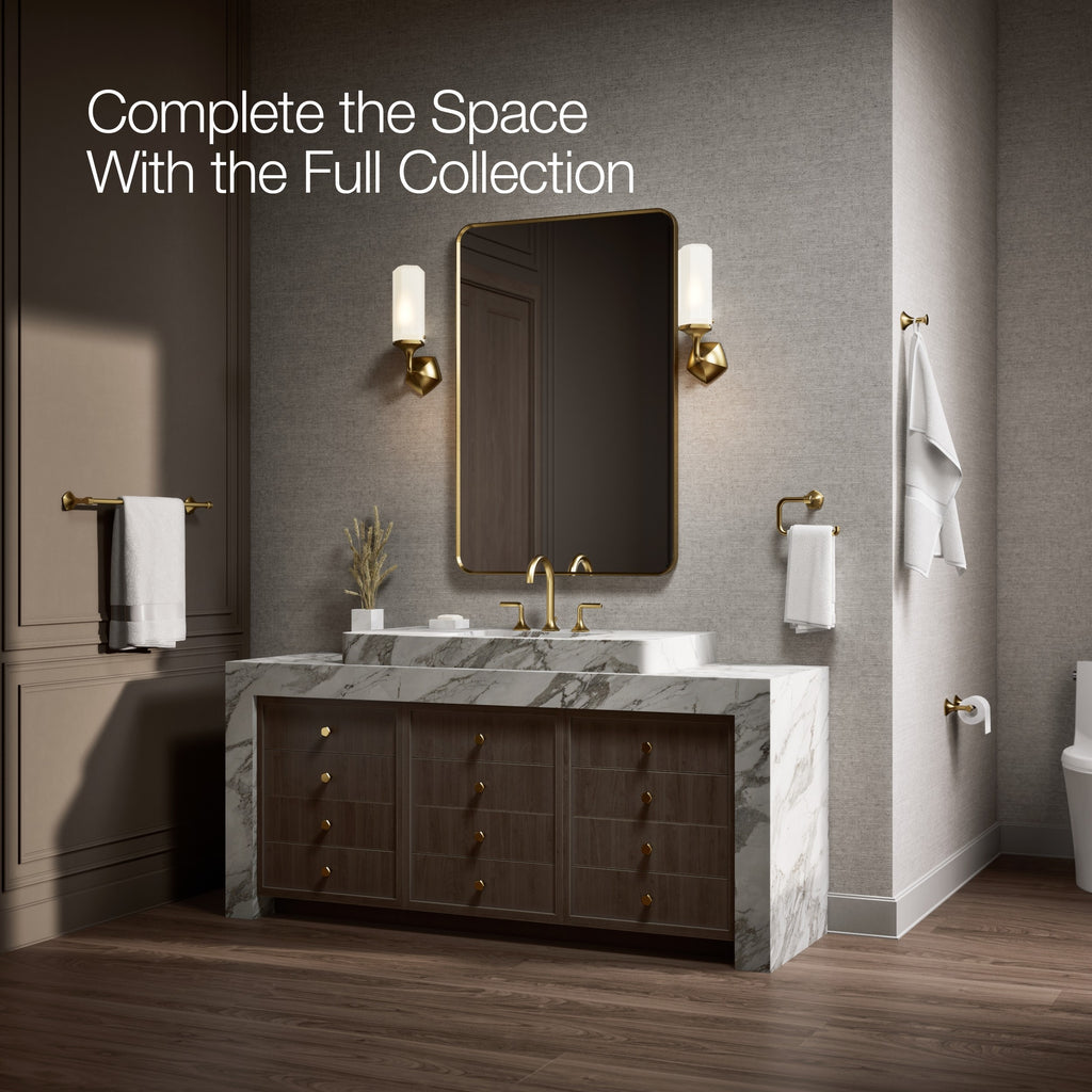 Kohler Yuvarlak Havluluk Occasion, Vibrant Brushed Moderne Brass