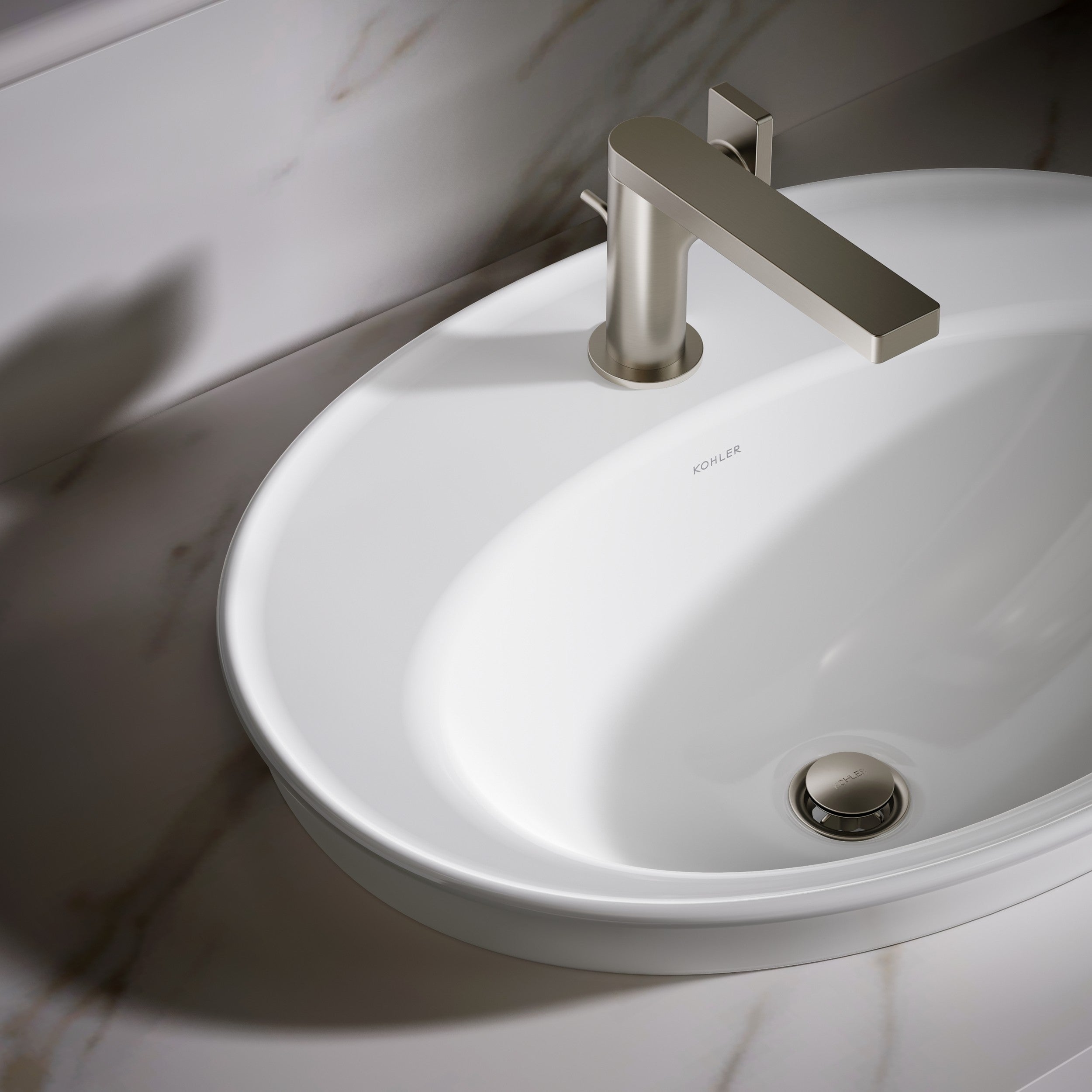 Kohler Lavabo Serif Tezgah Üstü Tek Delikli