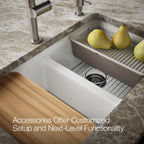 Kohler Eviye Riverby Çift Hazneli Beyaz