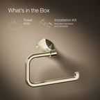 Kohler Yuvarlak Havluluk Occasion, Vibrant French Gold