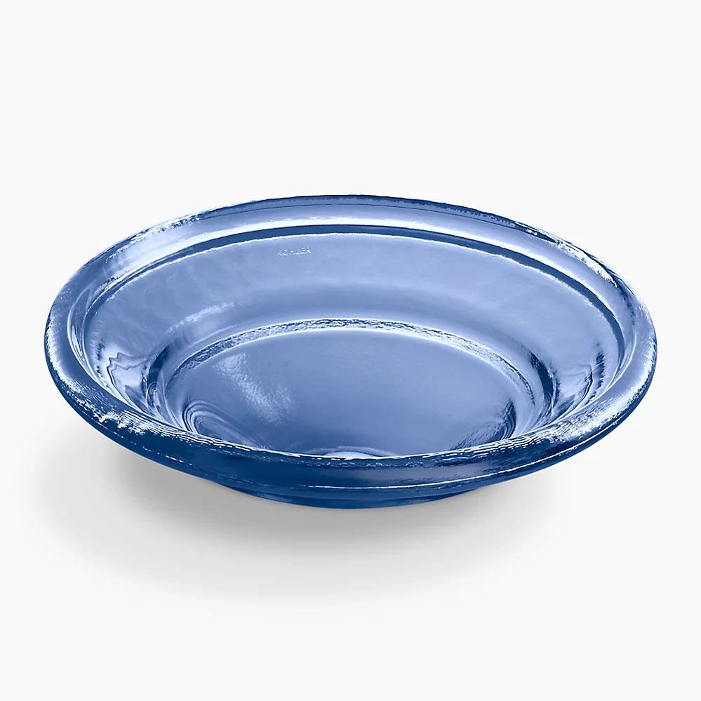 Kohler Lavabo Spun Cam Çanak Translucent Sapphire