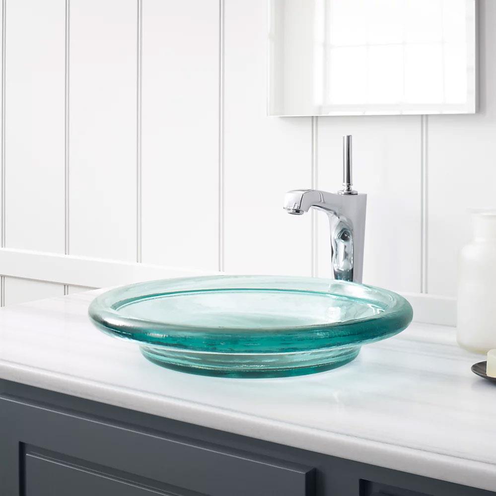 Kohler Lavabo Spun Cam Çanak Translucent Sapphire