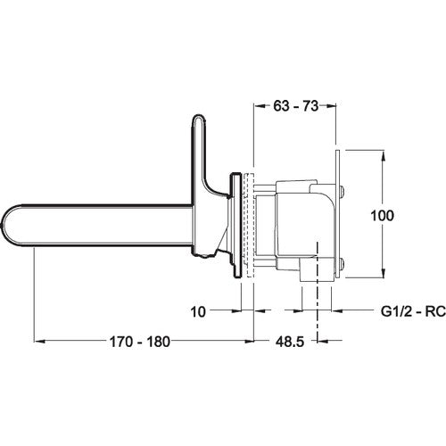 Kohler Lavabo Bataryası Singulier Duvardan