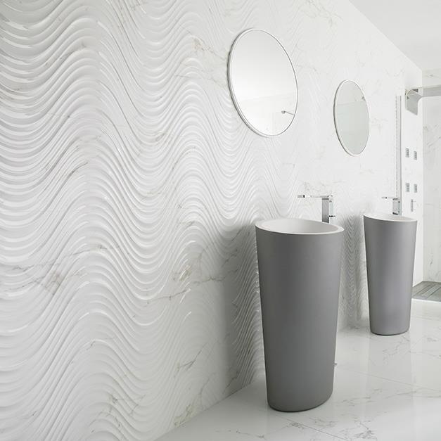 Porcelanosa Duvar Karosu Marmol Carrara Creta Blanco 31,6 x 90 cm