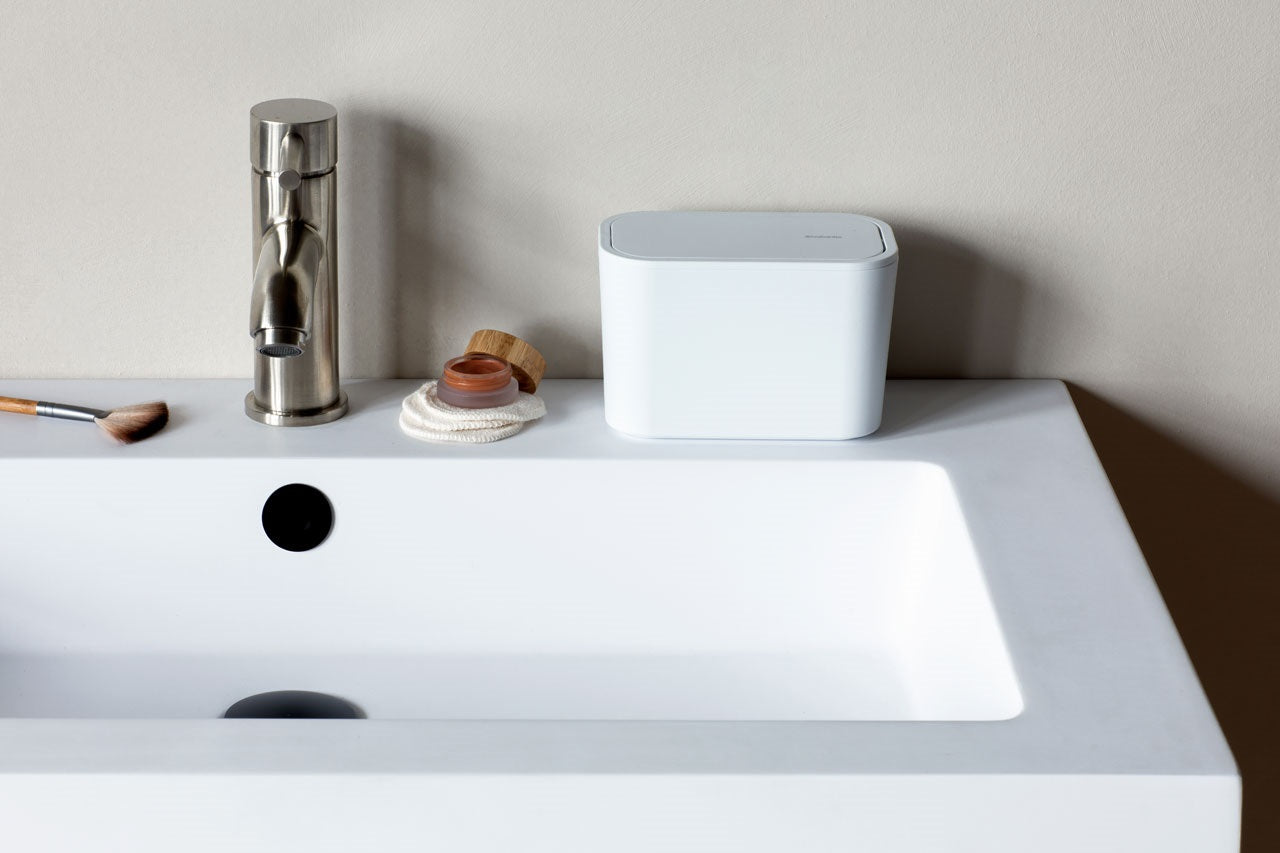 Brabantia Tezgahüstü Küçük Çöp Kutusu Mindset Fresh White 303388