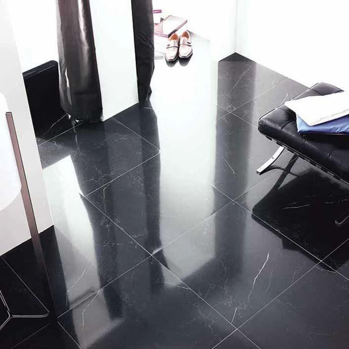 Porcelanosa Yer Karosu Negro Marquina  59.6 x 59.6 cm