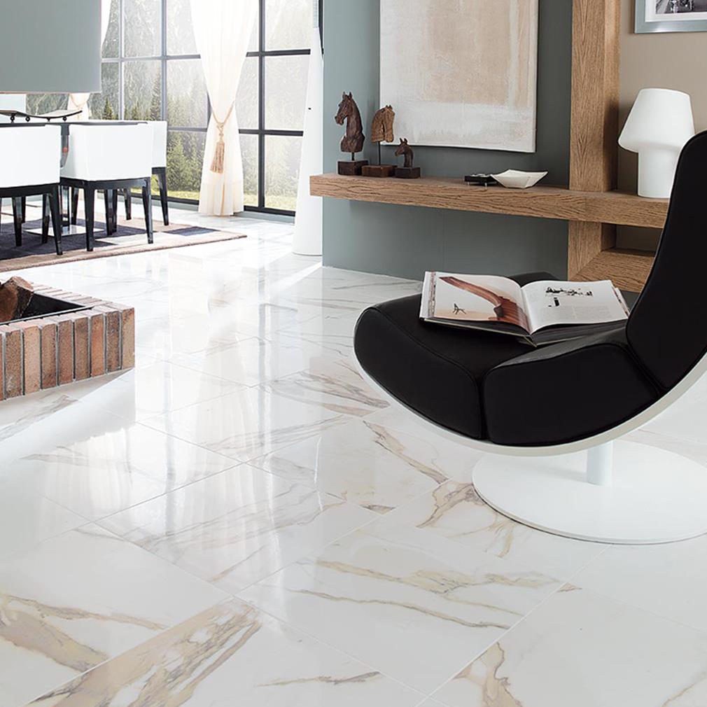 Porcelanosa Yer Karosu Calacata Gold 59.6 x 59.6 cm Kutu İçi 1.07 m²