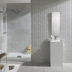 Porcelanosa Duvar Karosu Dover Spiga Acero  31,6 x 90 cm