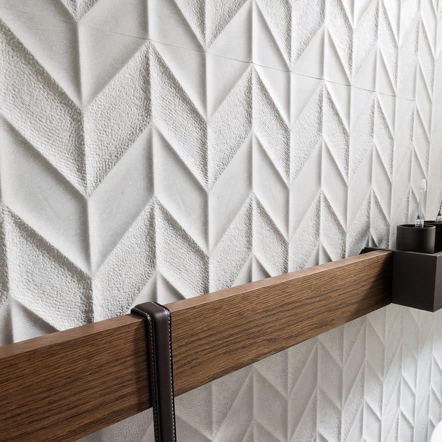 Porcelanosa Duvar Karosu Dover Spiga Acero  31,6 x 90 cm