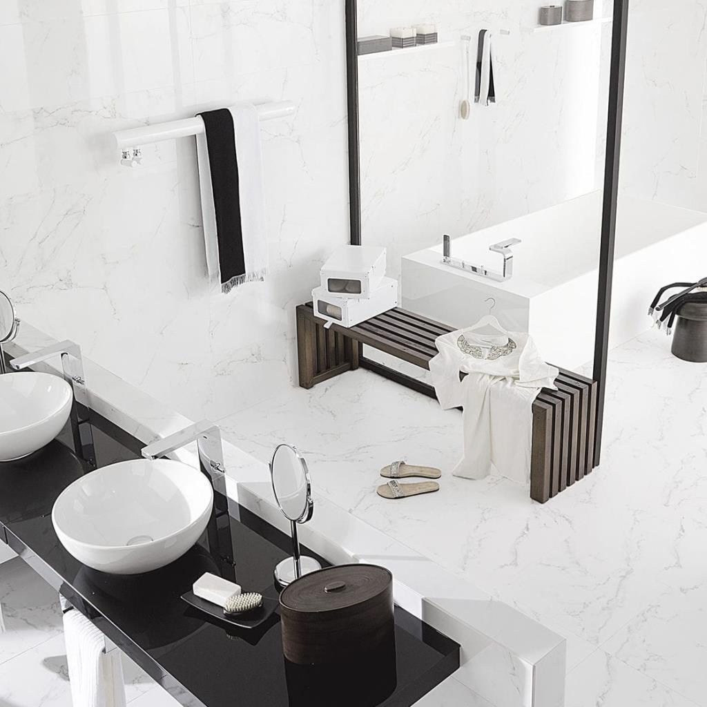 Porcelanosa Duvar Karosu Marmol Carrara Blanco  31,6 x 90 cm