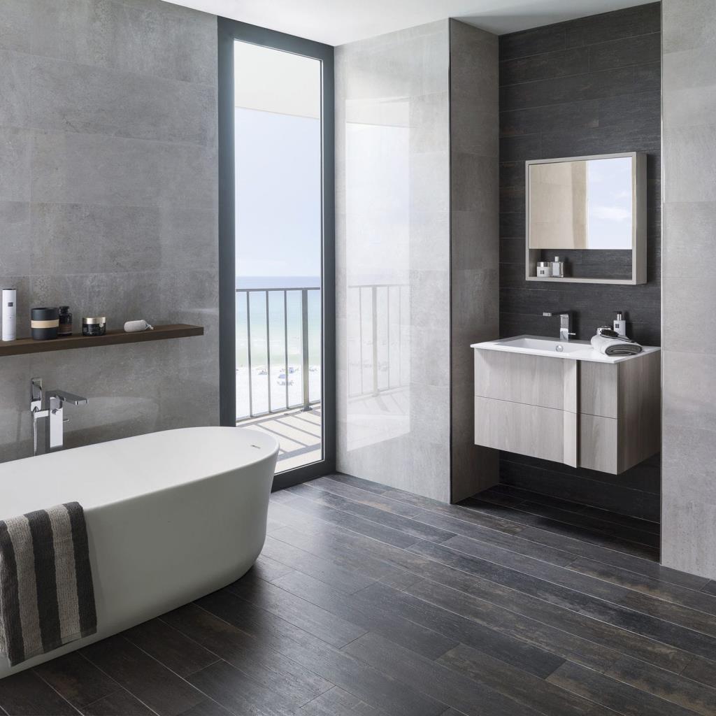 Porcelanosa Duvar Karosu Sena Acero  31,6 x 90 cm