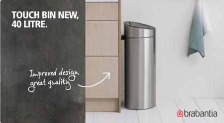 Brabantia Çöp Kutusu Dokunmatik 40 litre Touch Bin 114823