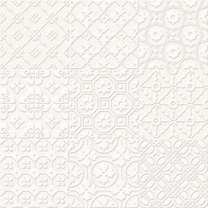 Unica Target Bon Ton White on White Yer-Duvar Karosu 20 x 20 cm