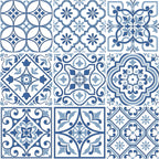 UnicaTarget  Duvar Karosu City Glamour Blue on White 20 x 20 cm
