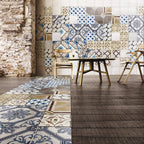 UnicaTarget Yer Duvar Karosu Maiolica Blue  60 x 60 cm