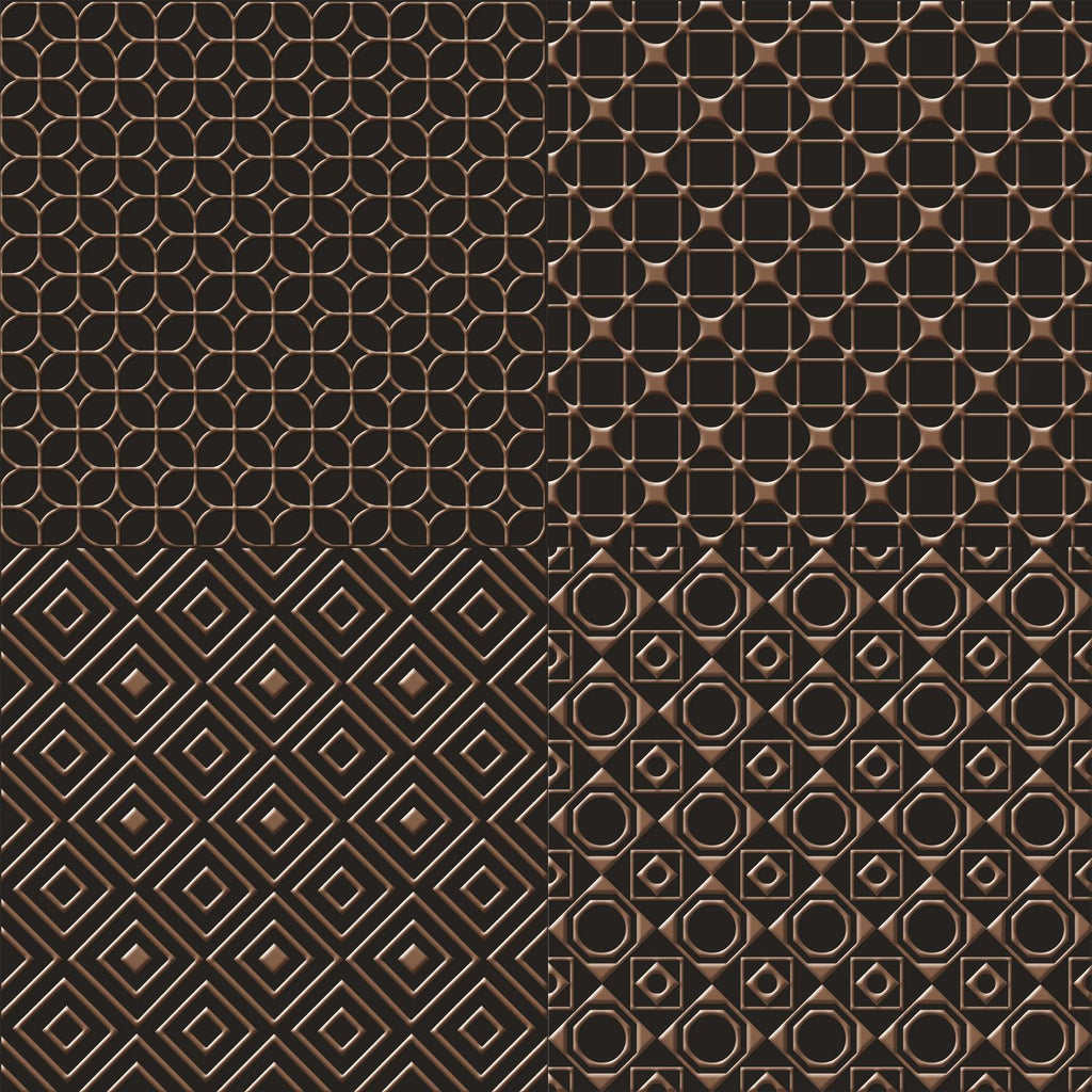 UnicaTarget  Yer Duvar Karosu Selection Brown on Black Yer 60 x 60 cm