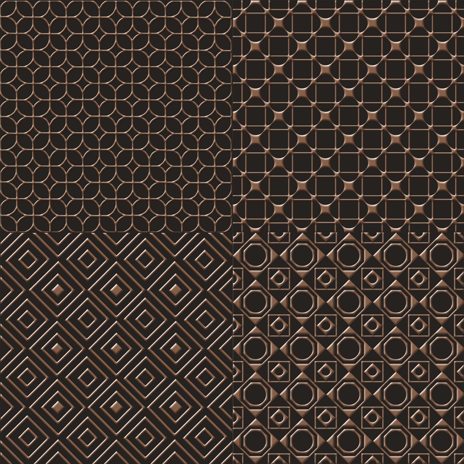 UnicaTarget  Yer Duvar Karosu Selection Brown on Black Yer 60 x 60 cm
