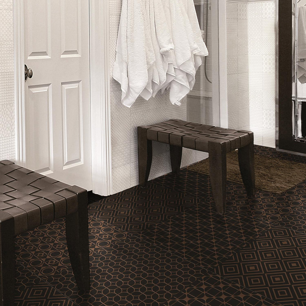 UnicaTarget  Yer Duvar Karosu Selection Brown on Black Yer 60 x 60 cm