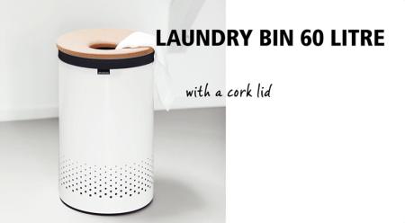 Brabantia Çamaşır Sepeti 60 lt Mantar Kapaklı 104404