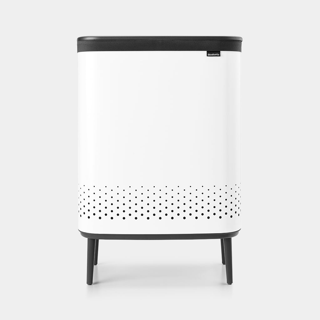 Brabantia Çamaşır Sepeti İki Bölmeli  2 x 45 lt Beyaz 200540