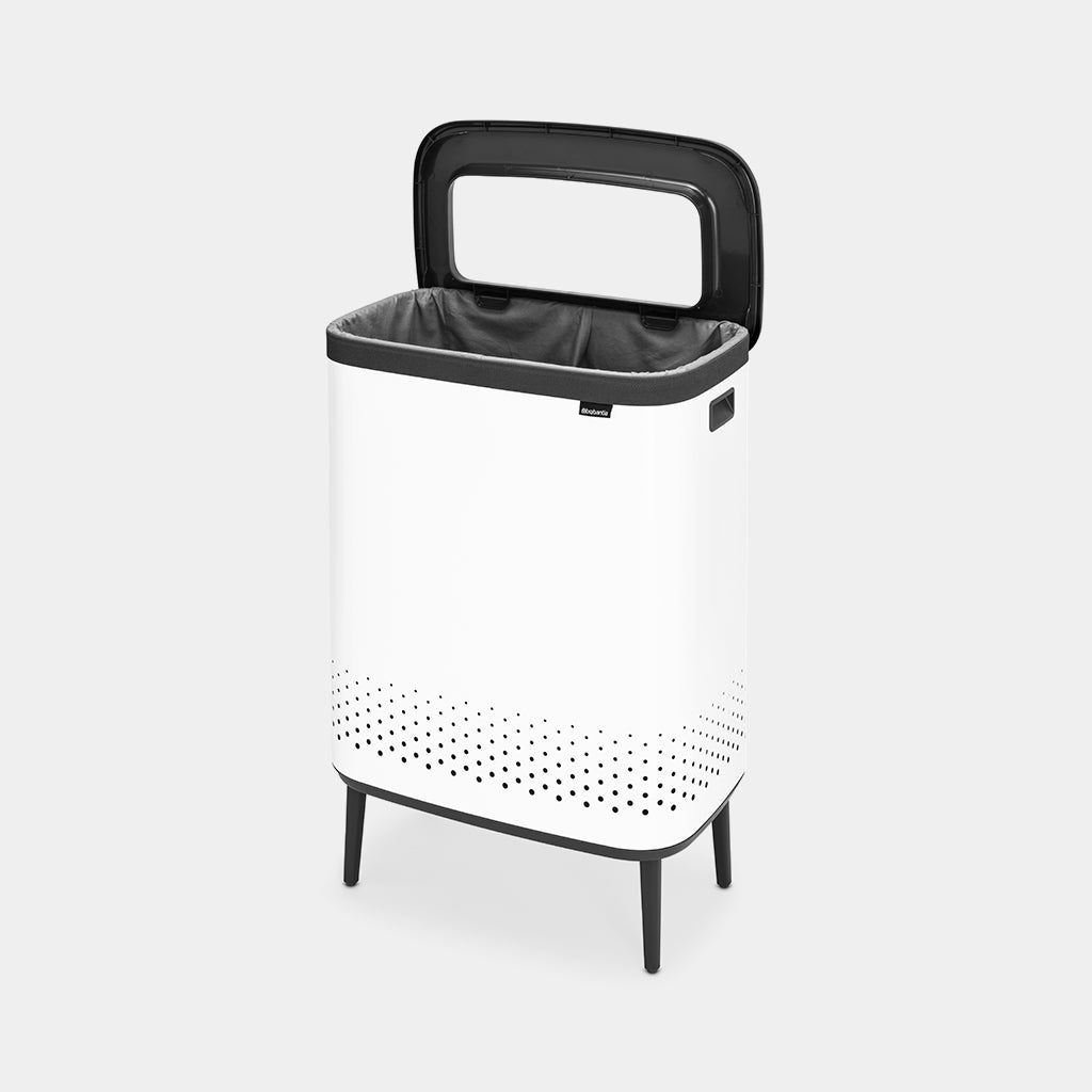 Brabantia Çamaşır Sepeti İki Bölmeli  2 x 45 lt Beyaz 200540
