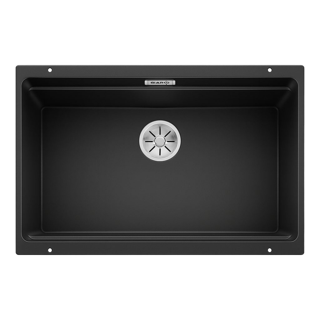 Blanco Eviye Etagon 700-U Silgranit - Siyah 73 x 46 cm